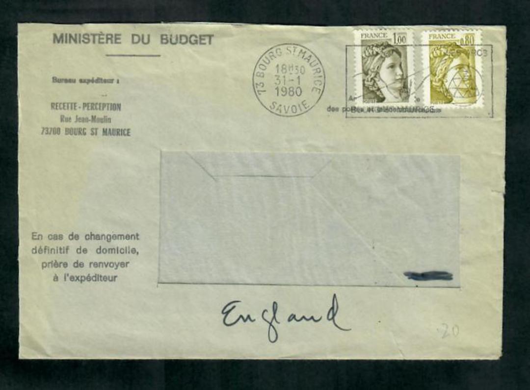FRANCE 1980 Envelope from Ministere du Budget. - 31270 - PostalHist image 0