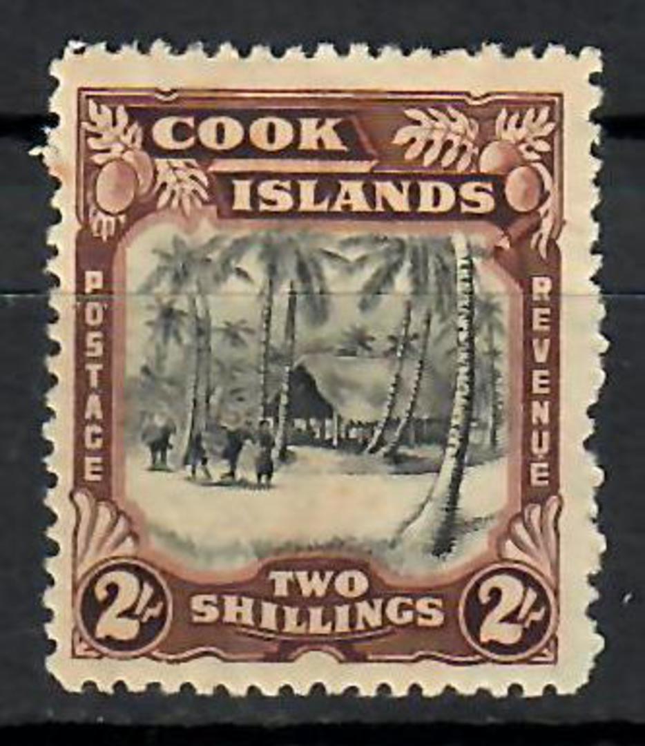 COOK ISLANDS 1944 Definitive 2/-. Multiple watermark. - 70804 - Mint image 0