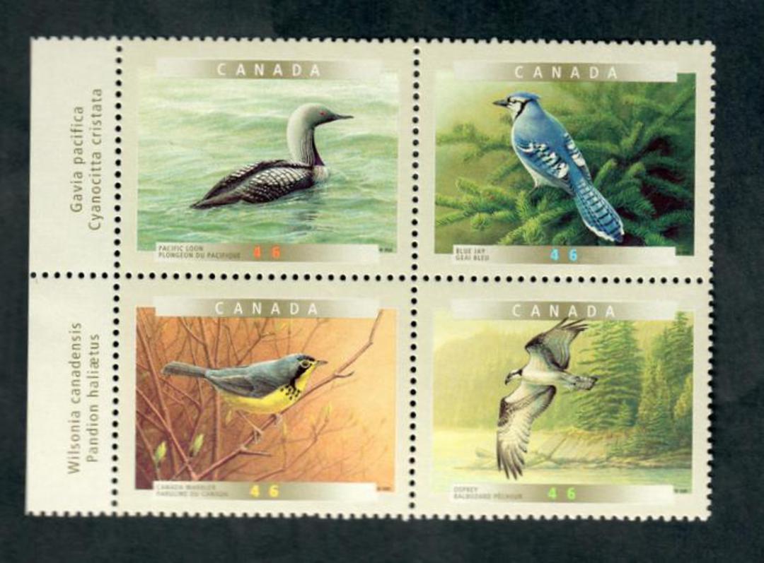 CANADA 2000 Birds. Fifth series. Block of 4. - 52136 - UHM image 0