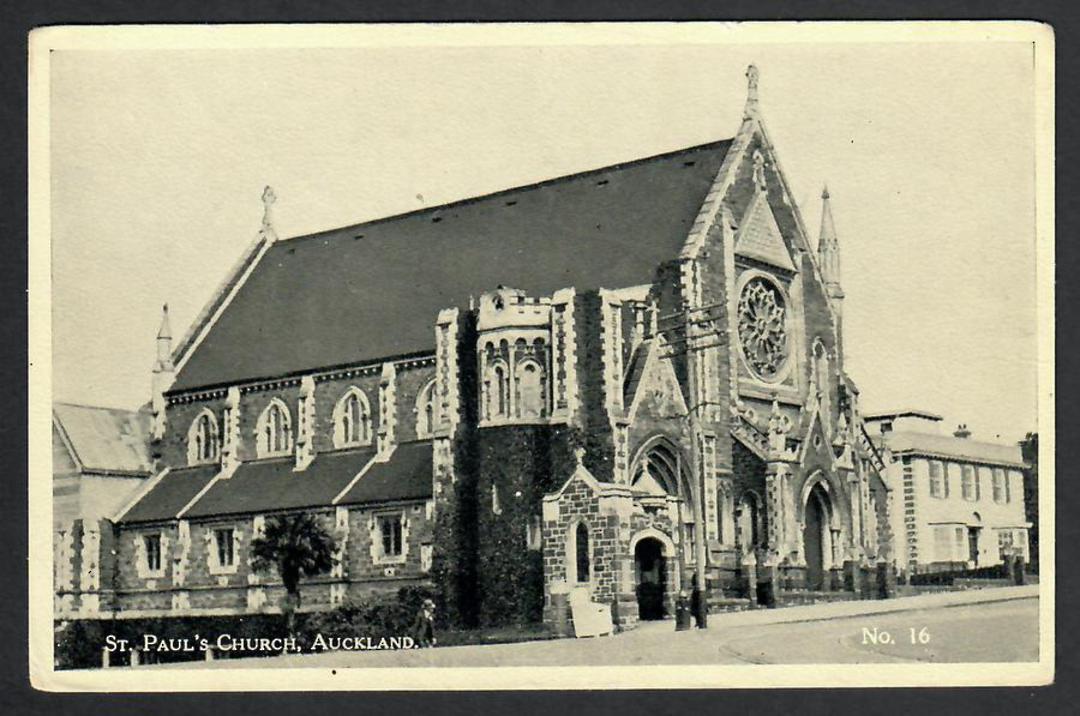 Real Photograph of St Pauls Church Auckland. - 45268 - Postcard image 0
