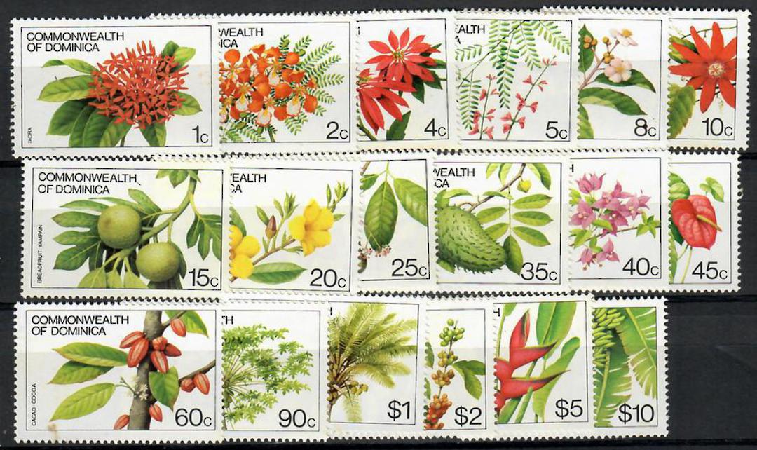 DOMINICA 1981 Plant Life. Set of 18. No Imprint Date. - 23086 - UHM image 0