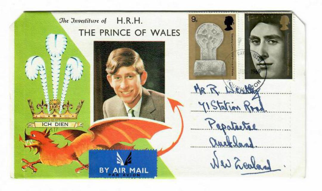 GREAT BRITAIN 1966 Tourist Publication issued for the Investiture of the Prince of Wales. - 31181 - FDC image 0