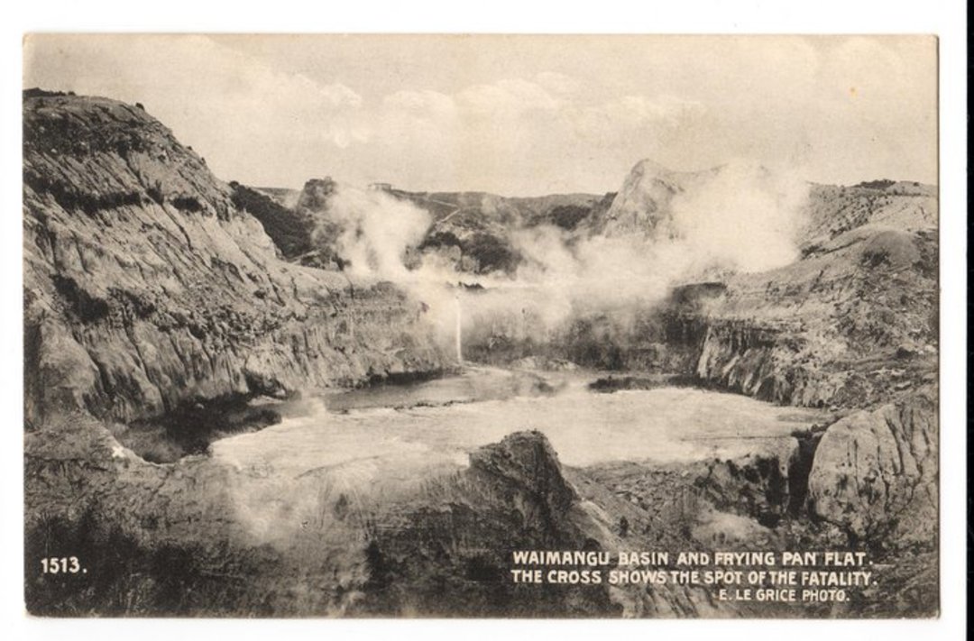 Postcard of Waimangu Basin and Frying Pan Flat. - 245960 - Postcard image 0