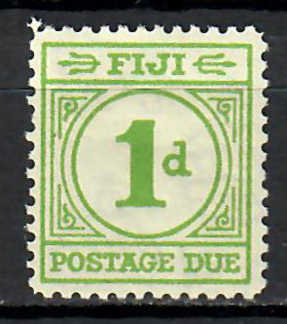 FIJI 1940 Postage Due 1d  Emerald-Green. Hinge remins but clean. No toning. - 70938 - Mint image 0