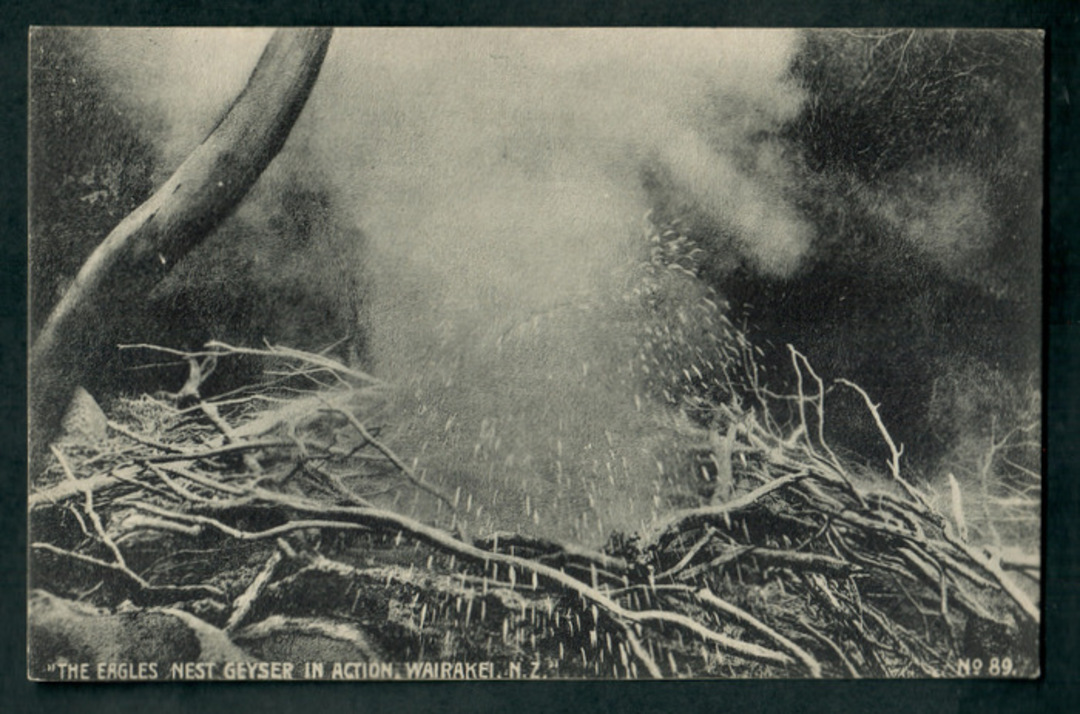 Postcard of The Eagles Nest Geyser in action. - 46715 - Postcard image 0