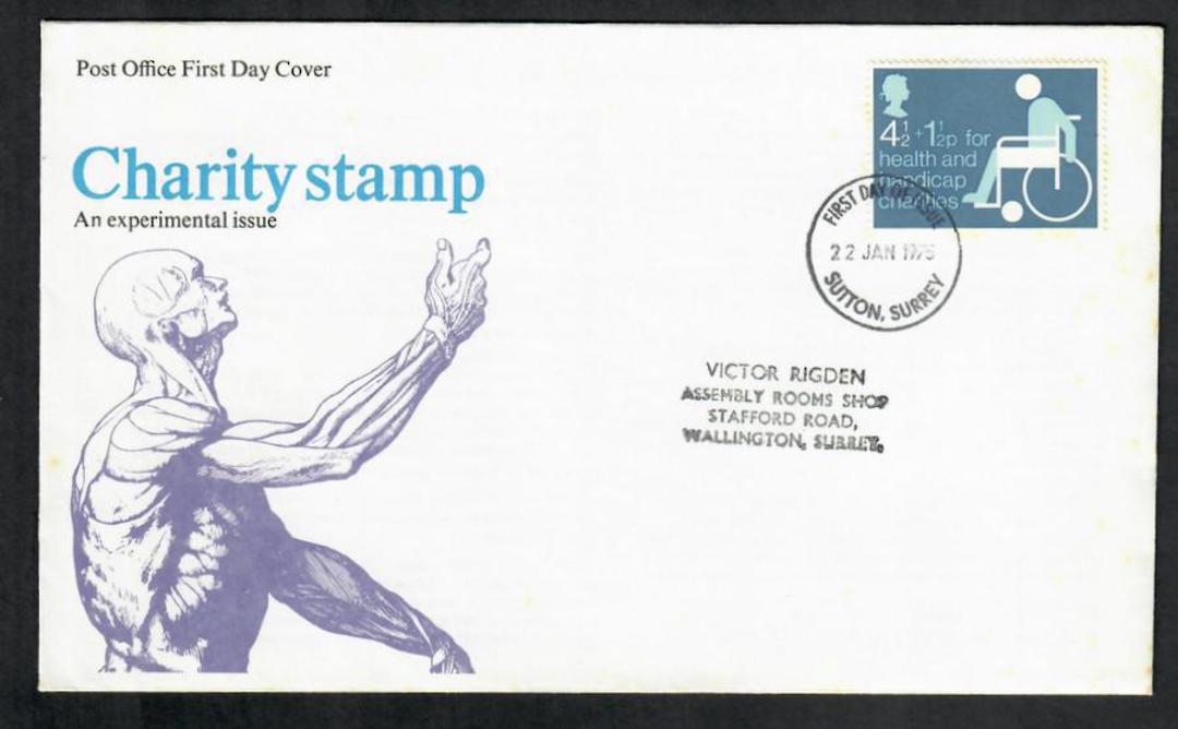 GREAT BRITAIN 1975 Health and Handicap Funds on first day cover. - 530337 - FDC image 0