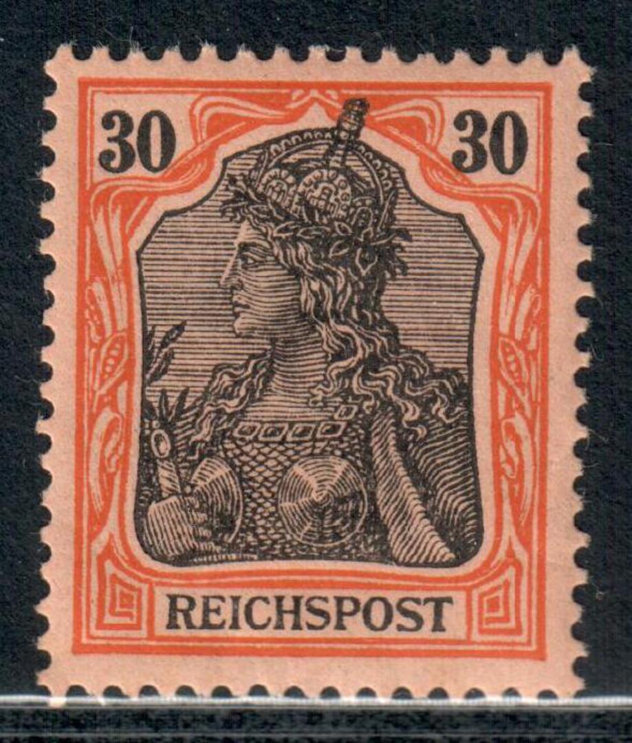 GERMANY 1899 Definitive 30pf Black and Orange on Rose. - 9350 - Mint image 0