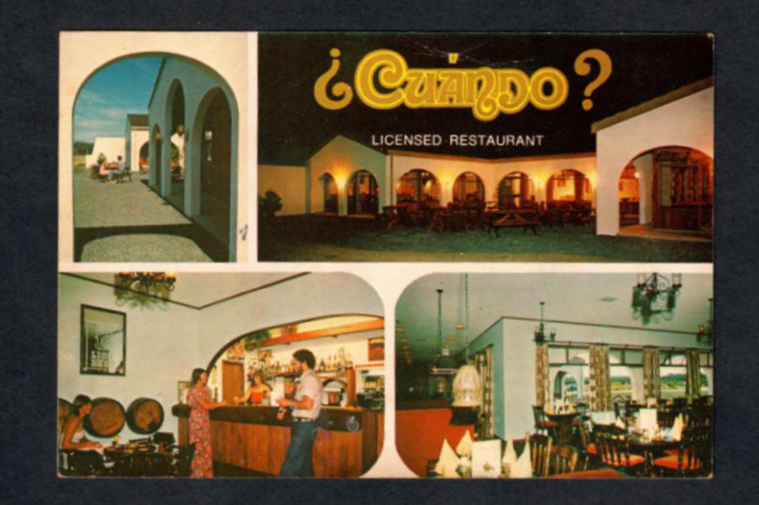 Modern Coloured Advertising Postcard of Cuando Restaurant Waipapa Road Kerikeri. - 444809 - Postcard image 0