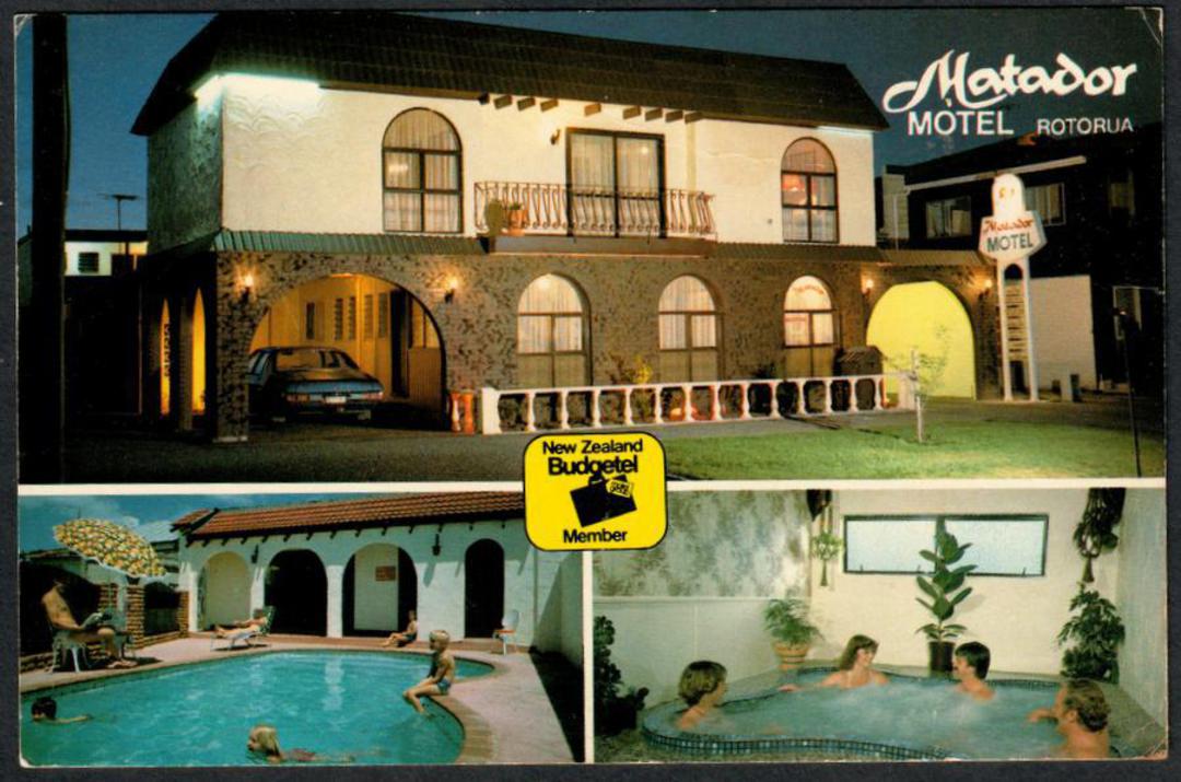 ROTORUA Matador Motel. Modern Coloured Advertising Postcard. - 45963 - Postcard image 0