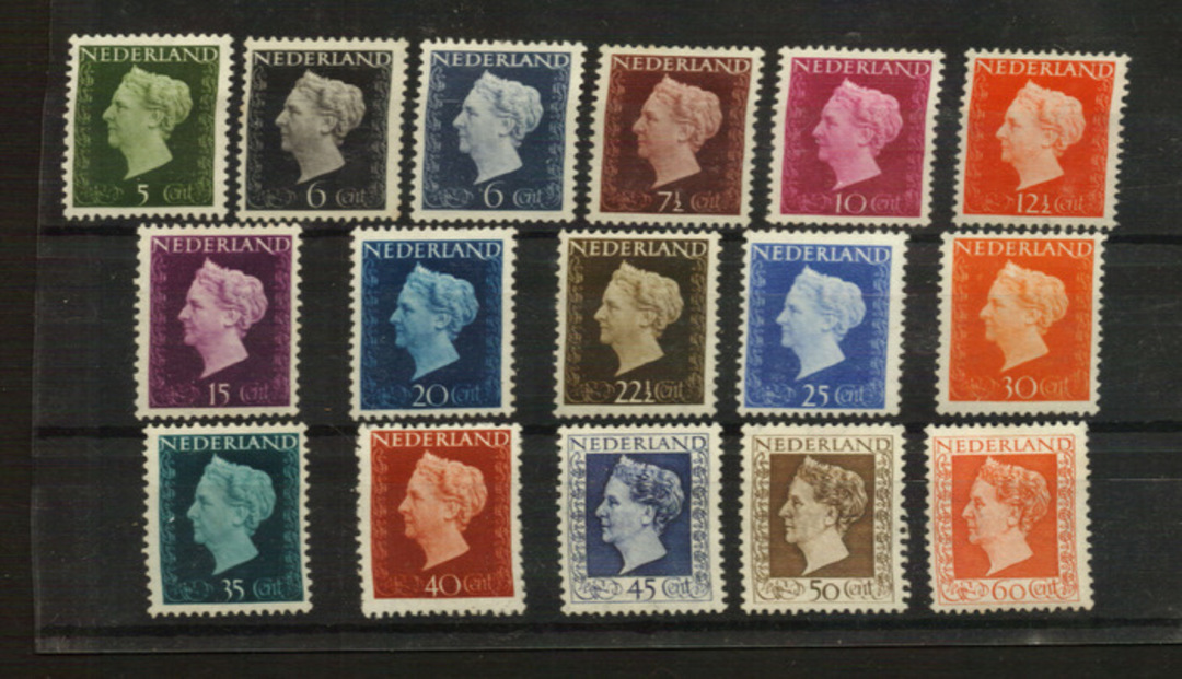 NETHERLANDS 1947 Definitives. Set of 16. - 21211 - Mint image 0
