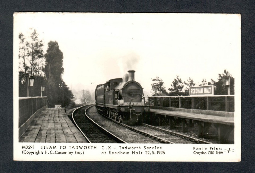 GREAT BRITAIN Real Photograph of Tadworth service at Reedham Halt. - 40539 - Postcard image 0