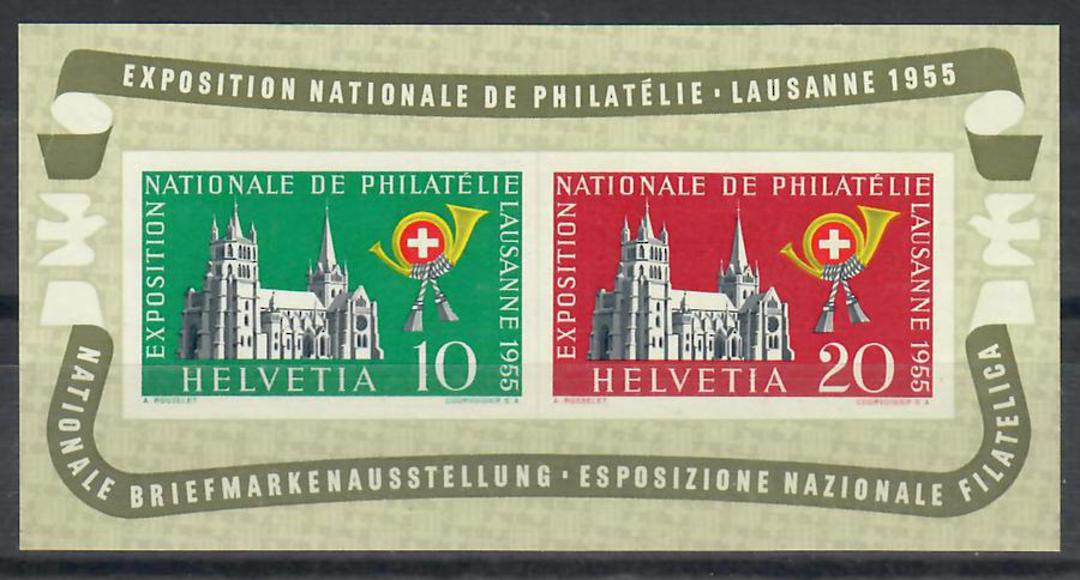 SWITZERLAND 1955 National Exhibition. Miniature sheet. - 23304 - UHM image 0