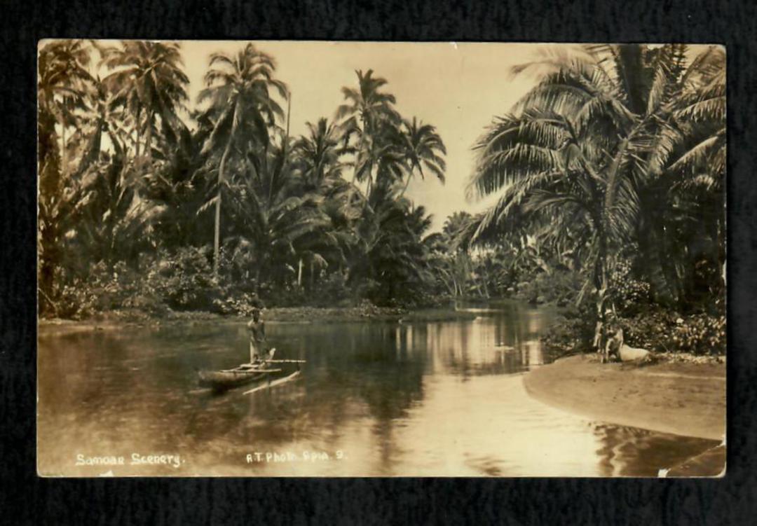 SAMOA Real Photograph of River Scene. - 243890 - Postcard image 0