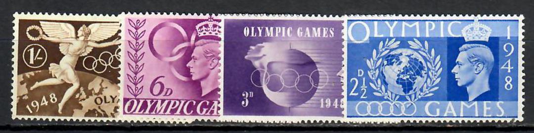 GREAT BRITAIN 1948 Olympics. Set of 4. - 9060 - UHM image 0