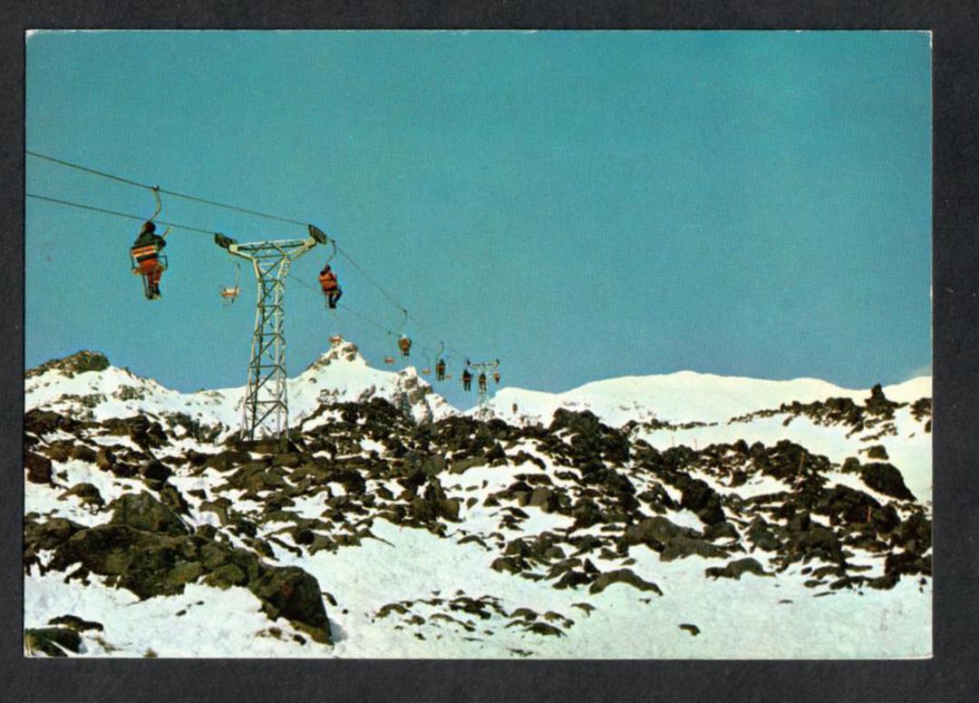 Modern Coloured Postcard by Gladys Goodall of the Garden Chairlift Mt Ruapehu. - 444322 - Postcard image 0