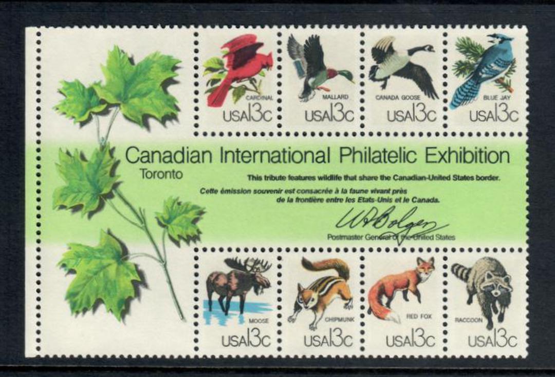 USA 1978 Capex '87 International Stamp Exhibition, Toronto. '78 International Stamp Exhibition. Miniature sheet. - 58120 - UHM image 0