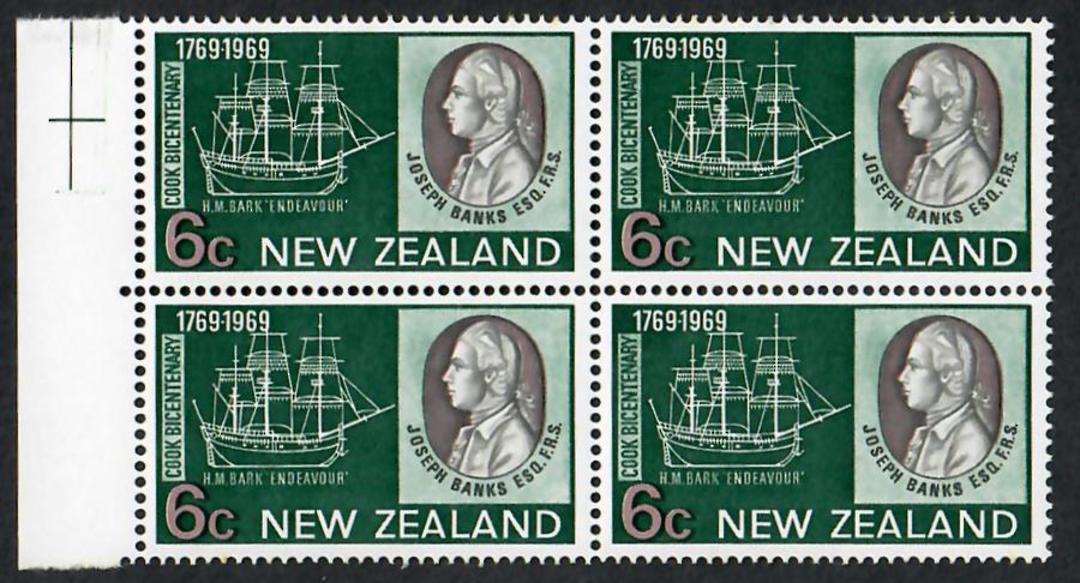 NEW ZEALAND 1969 Bicentenary of the Voyage of Captain James Cook. Set of 4 in Blocks of 4. - 21812 - UHM image 3