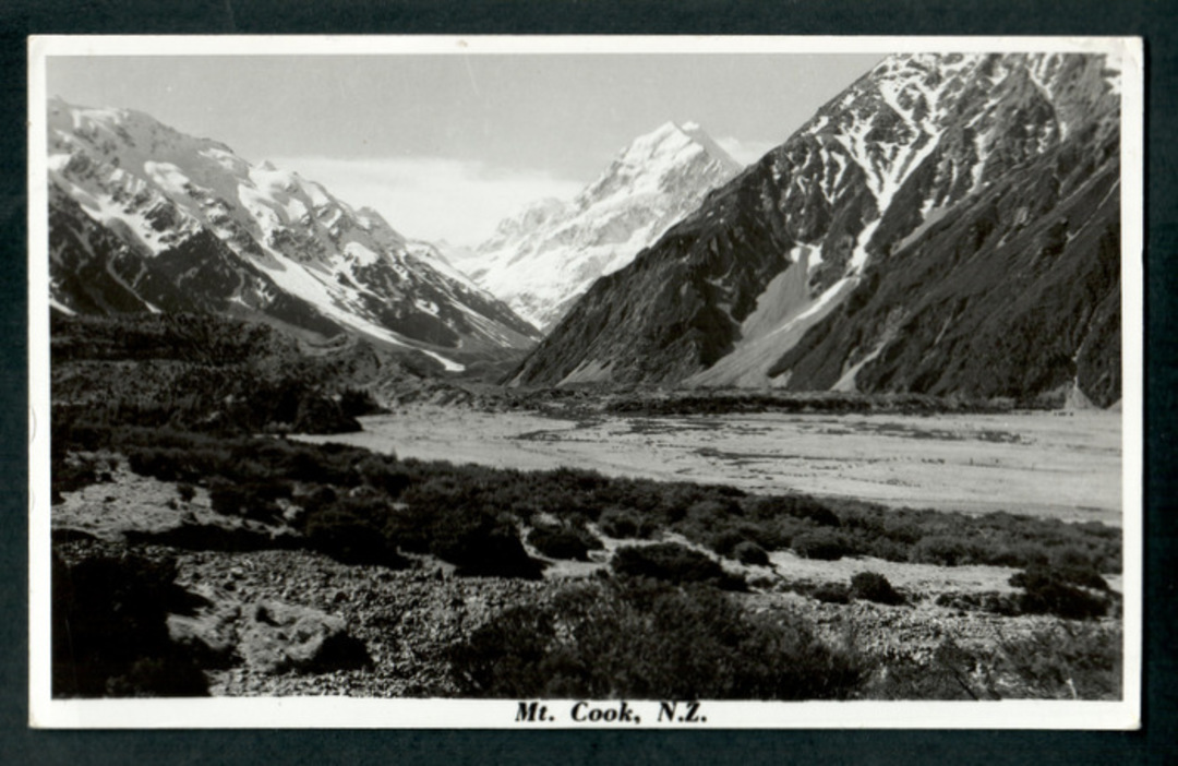 Real Photograph by N S Seaward of Mount Cook. - 48909 - Postcard image 0