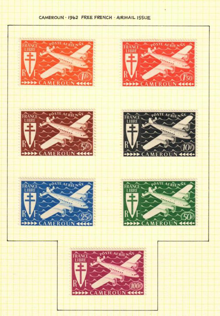 CAMEROUN 1942 Free French Definitives. Set of 21. - 59406 - Mint image 1