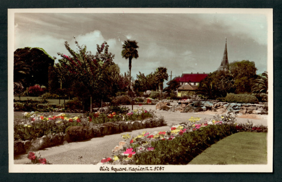 Tinted Postcard by  A B Hurst & Son of Clive Square Napier. - 48042 - Postcard image 0