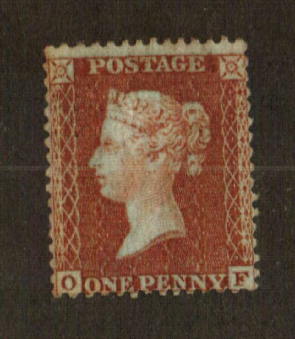 GREAT BRITAIN 1855 1d red-brown MNG Perf 14 Wmk Large Crown.Letters OF.Fine example. - 74471 - MNG image 0