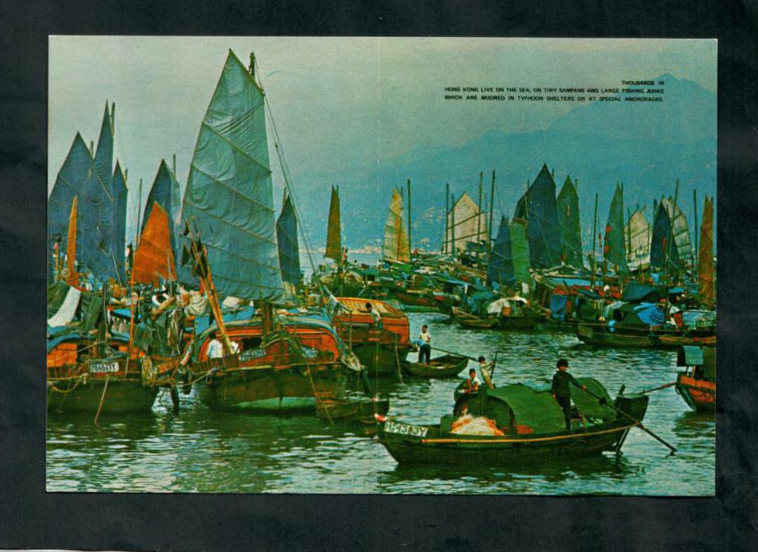 HONG KONG Modern Coloured Postcard of Floating People in Castle Peak Bay. - 444657 - Postcard image 0