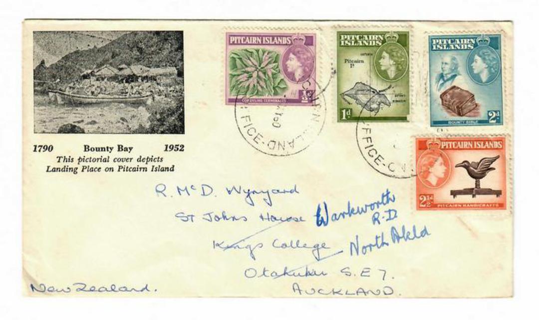 PITCAIRN ISLANDS 1960 Cover to New Zealand with Elizabeth 2nd Definitives. - 30565 - PostalHist image 0