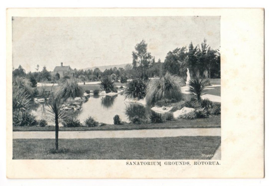 Postcard of Sanatorium Grounds Rotorua. - 246046 - Postcard image 0