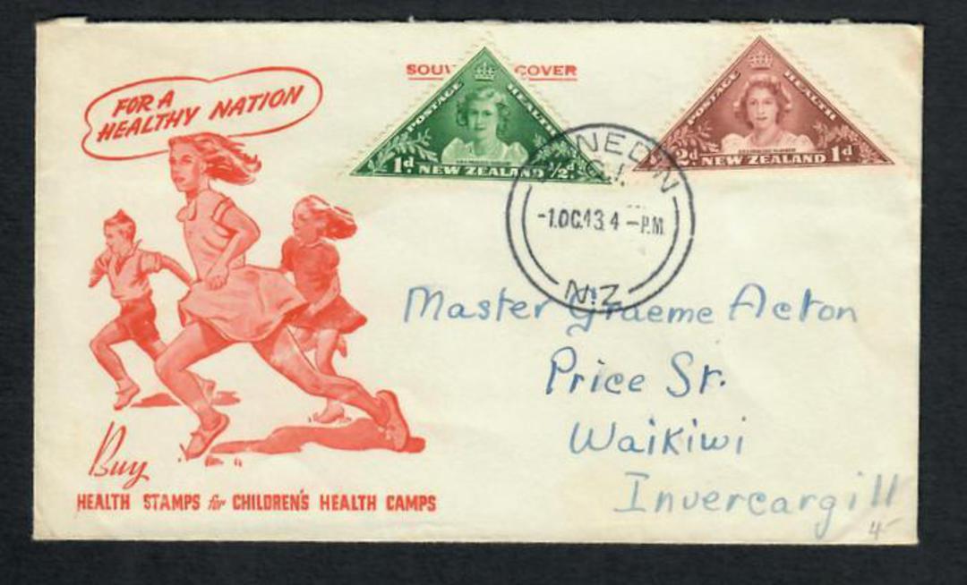 NEW ZEALAND 1943 Health. Set of 2 on first day cover. - 31583 - FDC image 0