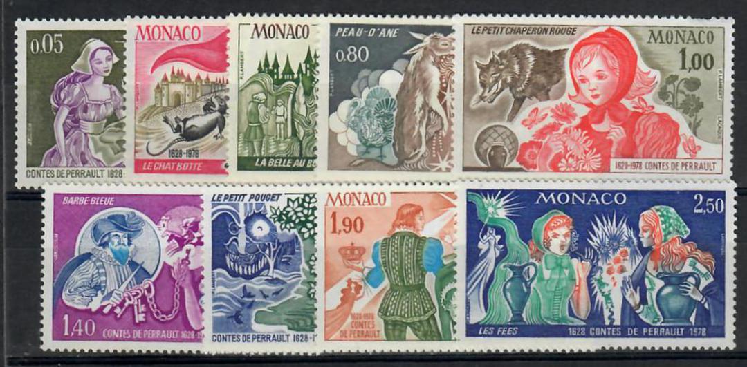 MONACO 1978 350th Anniversary of the Birth of Charles Perrault. Set of 9. - 22308 image 0