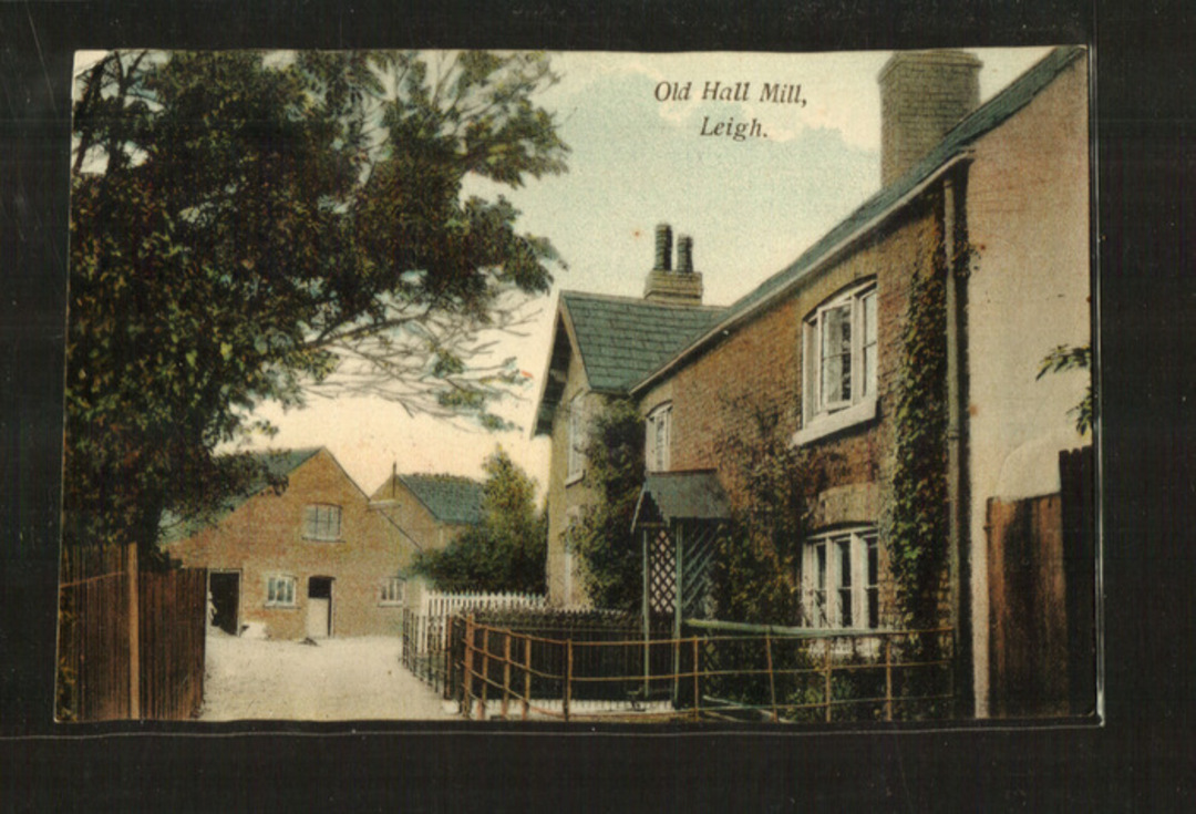 Coloured postcard of Old Hall Mill Leigh. - 43063 - Postcard image 0