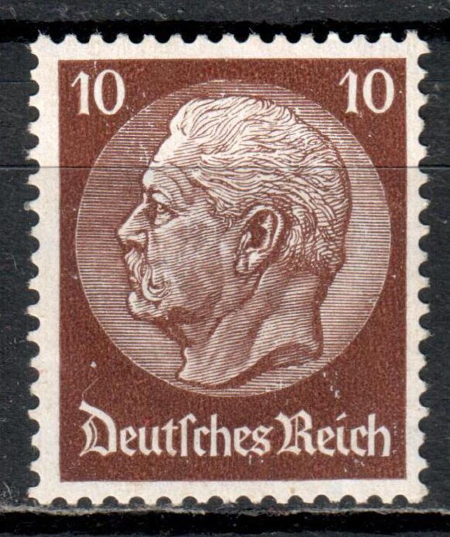 GERMANY 1933 Definitive 10pf Reddish Brown. Watermark Mesh. - 72093 - UHM image 0