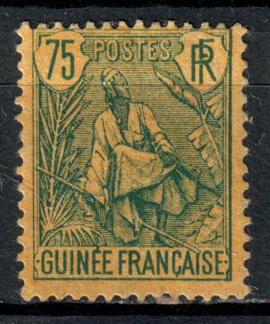 FRENCH GUINEA 1904 Definitive 75c Blue on Yellow. - 8985 - Mint image 0