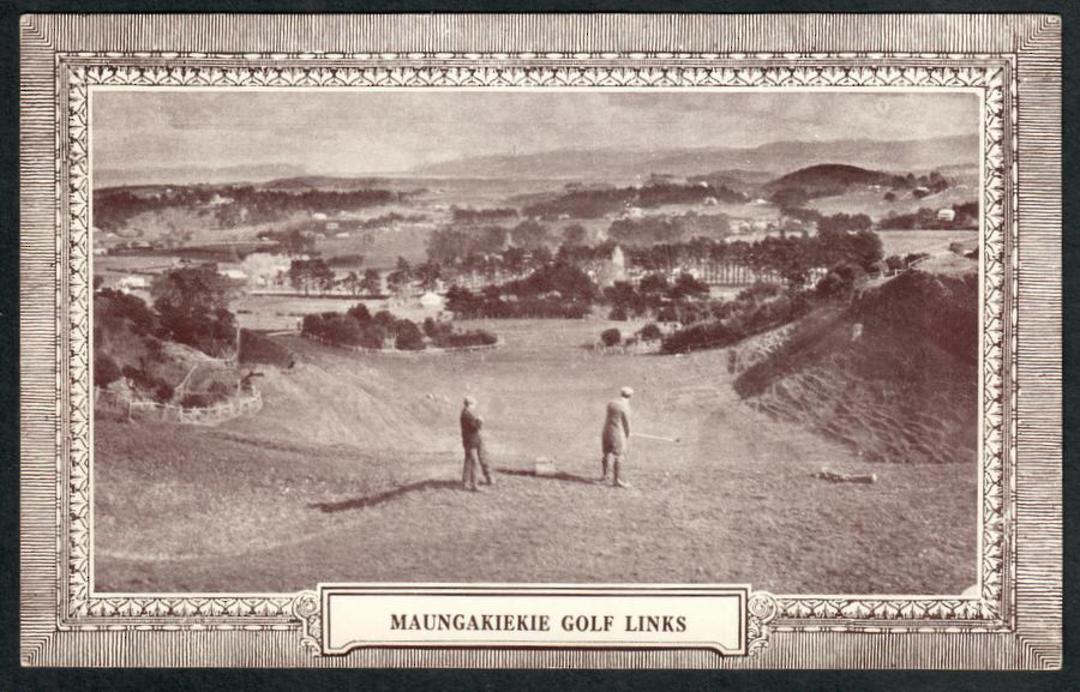 MAUNGAKIEKIE Golf Links Real Photograph by Whitcomb and Tombs. - 41452 - Postcard image 0
