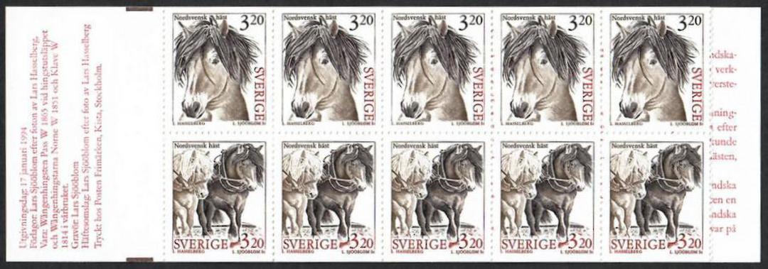 SWEDEN 1994 Domestic Animals. First series. Booklet. - 56117 - UHM image 0