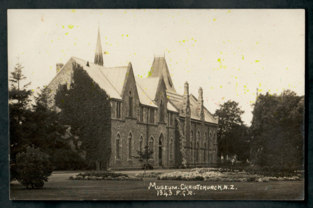Real Photograph by Radcliffe of Museum Christchurch. An early card. - 48511 - Postcard image 0
