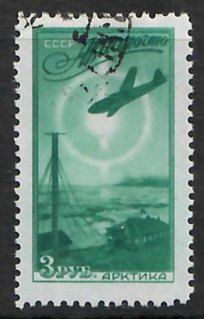 RUSSIA 1949 Air 3r Blue-Green on Blue. - 7933 - FU image 0