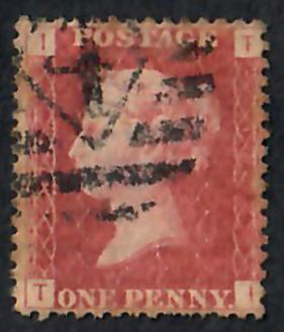 GREAT BRITAIN 1858 1d Red. Plate 107. Letters ITTI. - 70107 - Used image 0