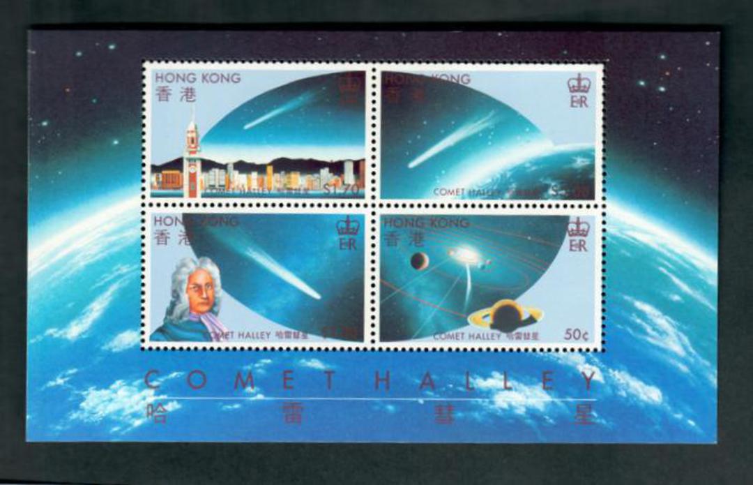 HONG KONG 1986 Appearance of Halley's Comet. Miniature sheet. - 52324 - UHM image 0