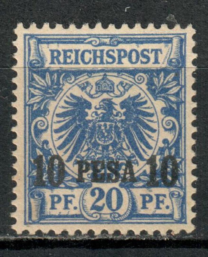 GERMAN EAST AFRICA 1893 Definitive 10 pesa on 20pf Blue. - 75493 - Mint image 0