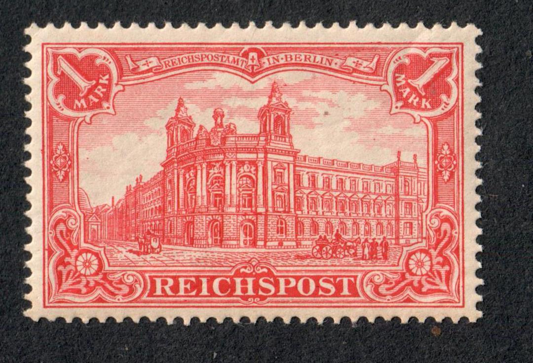 GERMANY 1899 Definitive 1m Carmine-Red. Lighter printing. - 72079 - Mint image 0