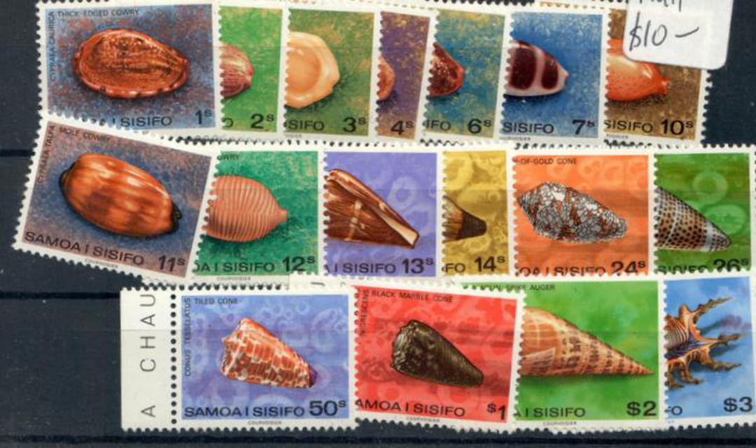 SAMOA 1978 Shells. Short set of 17. - 20429 - UHM image 0