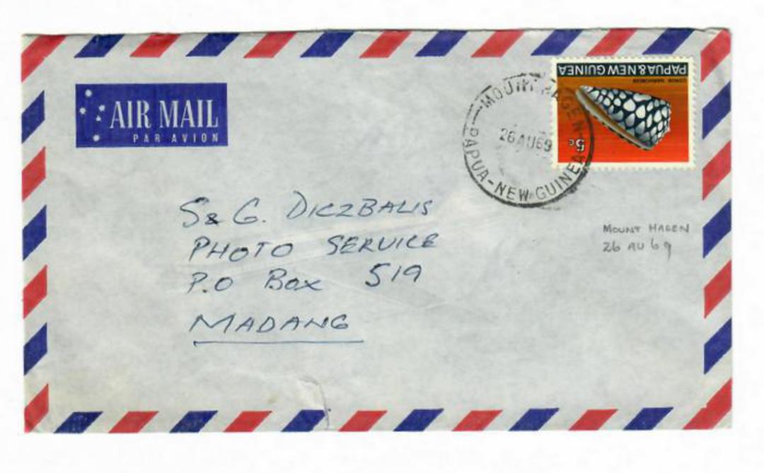 PAPUA NEW GUINEA 1969 Airmail Letter from Mount Hagen to Madang. - 32174 - PostalHist image 0
