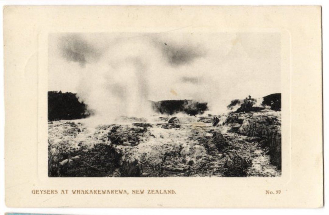 Real Photograph Geysers at Whakarewarewa. - 46154 - Postcard image 0