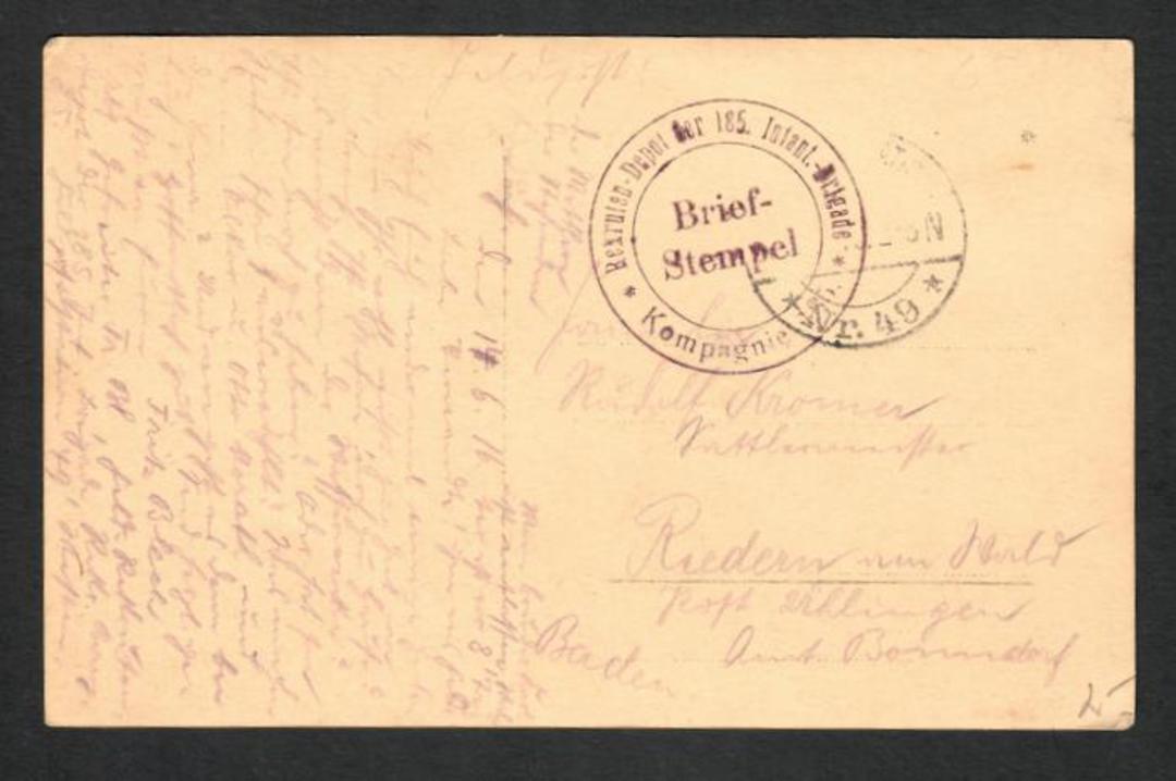 GERMANY 1916 Censored postcard. - 32371 - PostalHist image 0