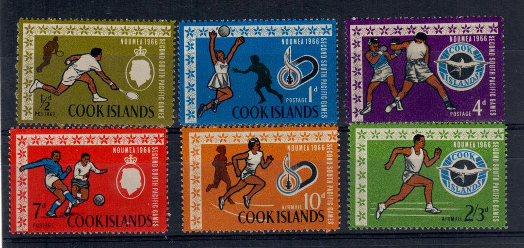 COOK ISLANDS 1967 South Pacific Games. Set of 6. - 21112 - UHM image 0
