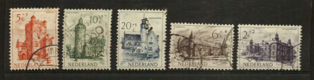 NETHERLANDS 1951 Set of 5. Cultural and Social Relief Fund. - 21250 - FU image 0