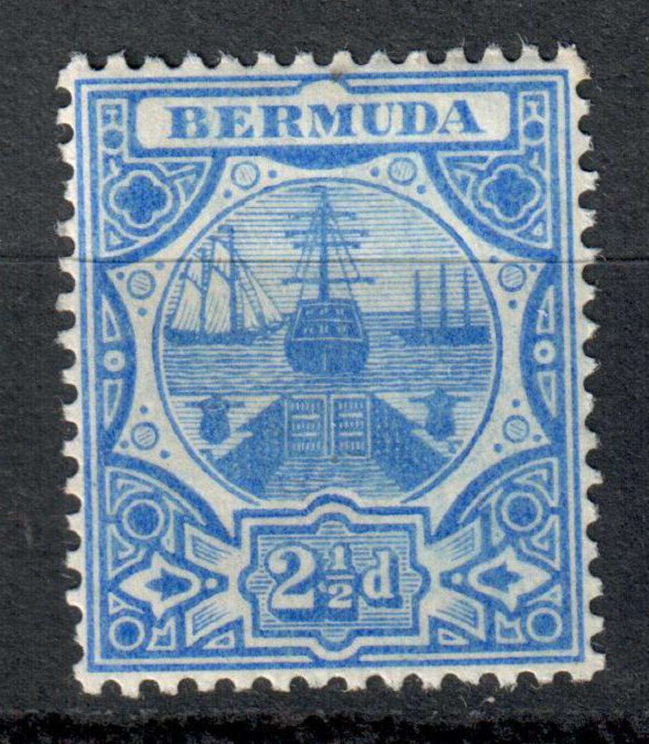 BERMUDA 1906 Definitive 2½d Blue. Very lightly hinged. - 8245 - LHM image 0