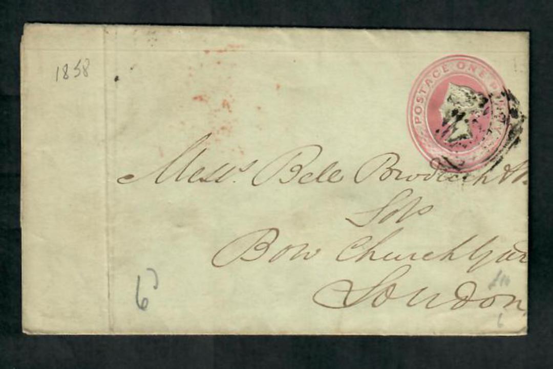 GREAT BRITAIN 1858 Wax sealed letter to London. Postal Stationery. - 31743 - PostalHist image 0