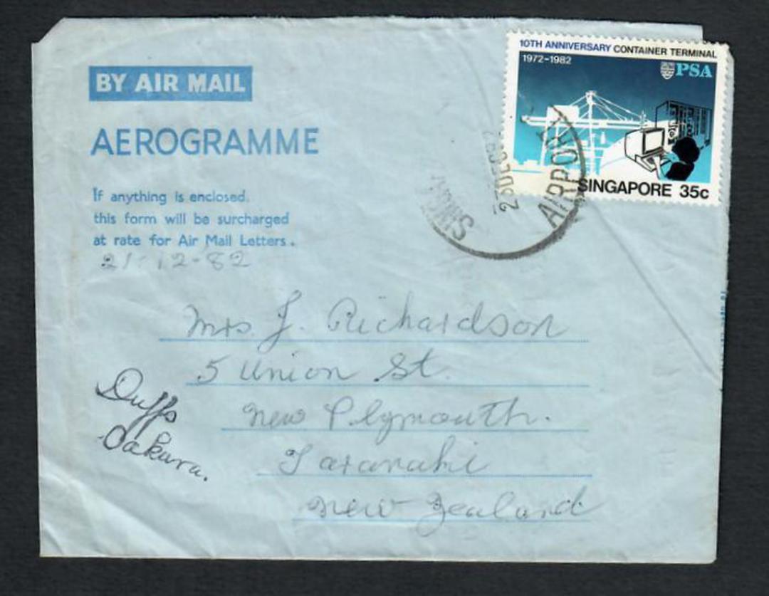 SINGAPORE 1982 Aerogramme. - 30677 - PostalHist image 0